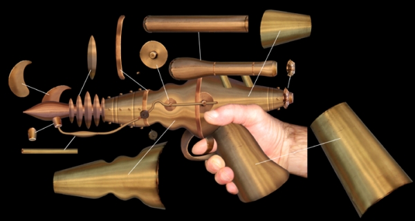 Creation of Victorian ray blaster: Step 4